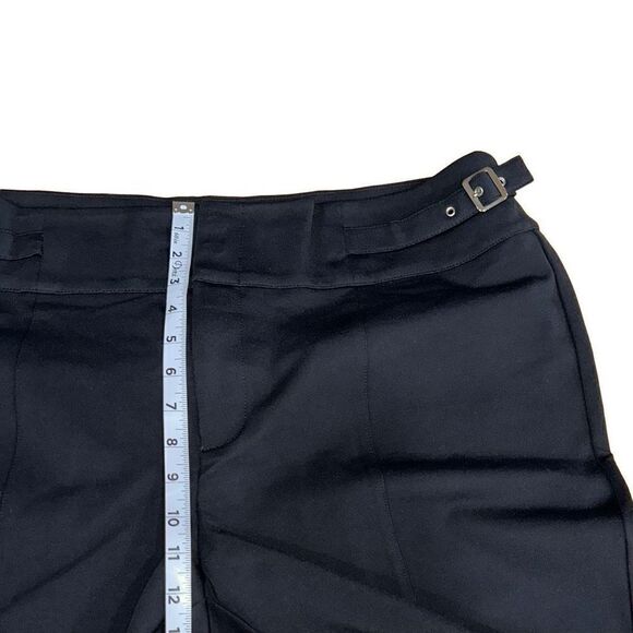 Catherine’s Curvy Collection Womens 1X Black Cropped Trouser Pants w Buckles - Picture 7 of 9
